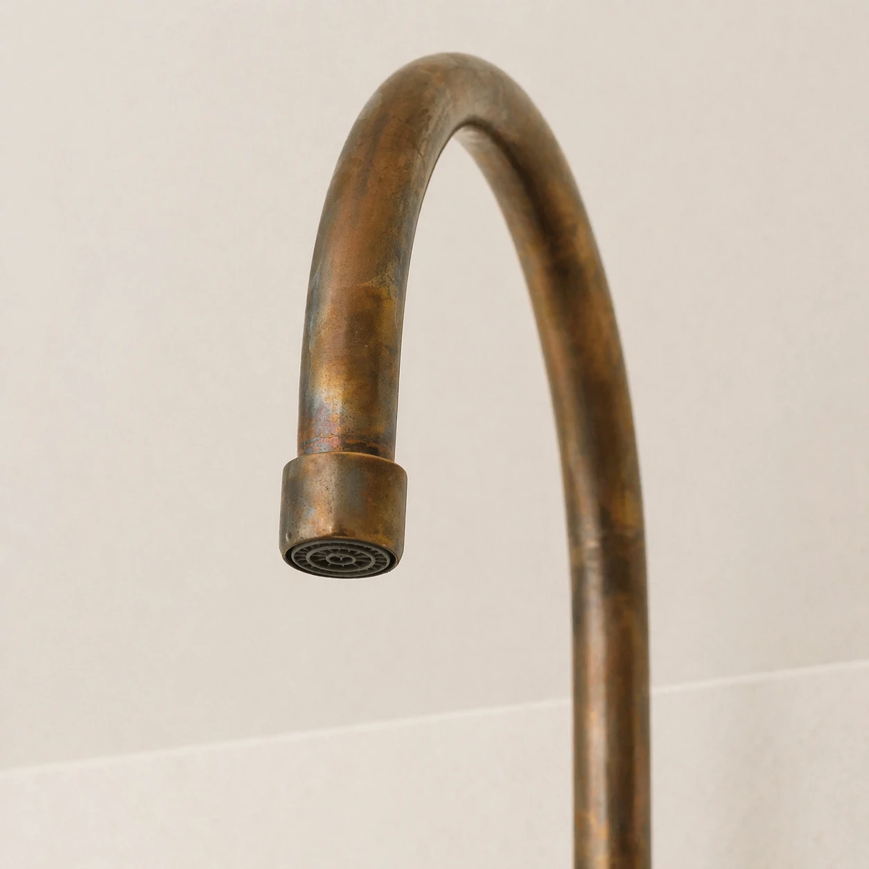 Handmade Brass Bridge Kitchen Faucet