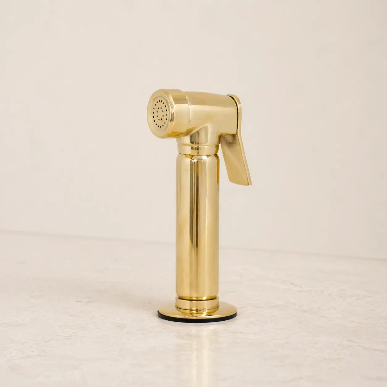 Unlacquered Brass Bridge Kitchen Faucet