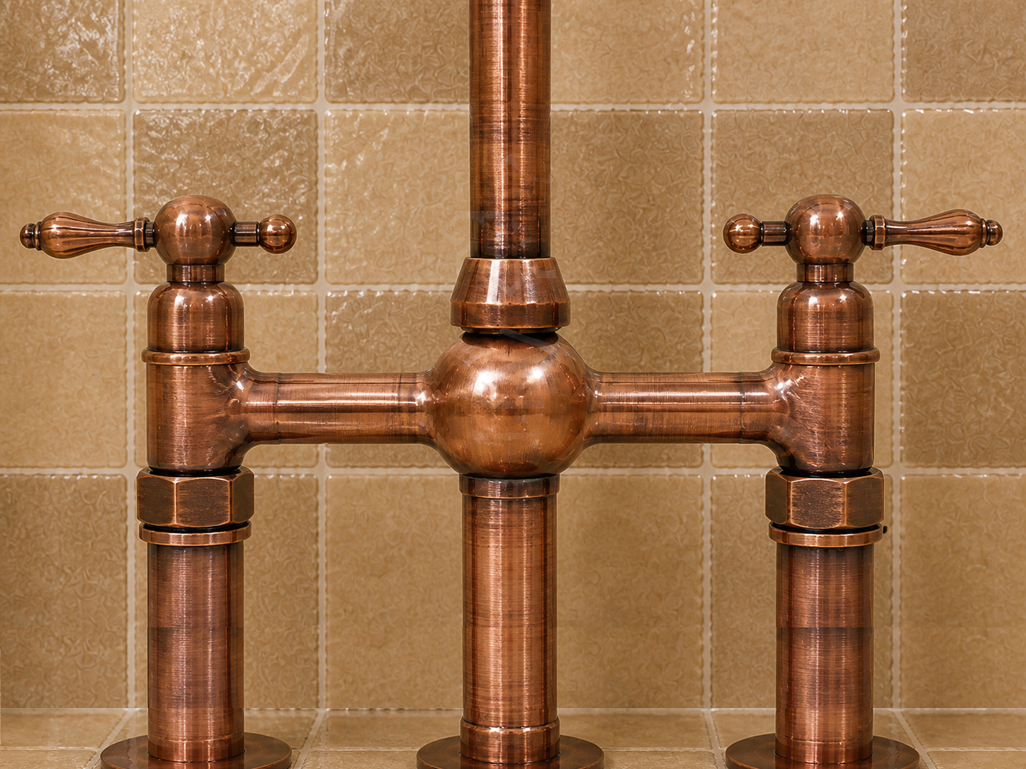 Handmade Copper Bridge Faucet