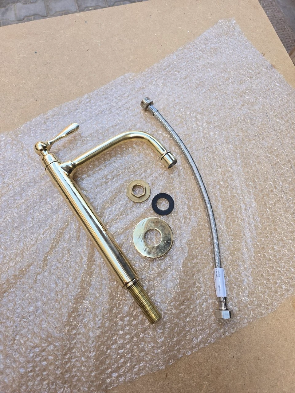 Moroccan Handmade Brass Bathroom Vanity Faucet